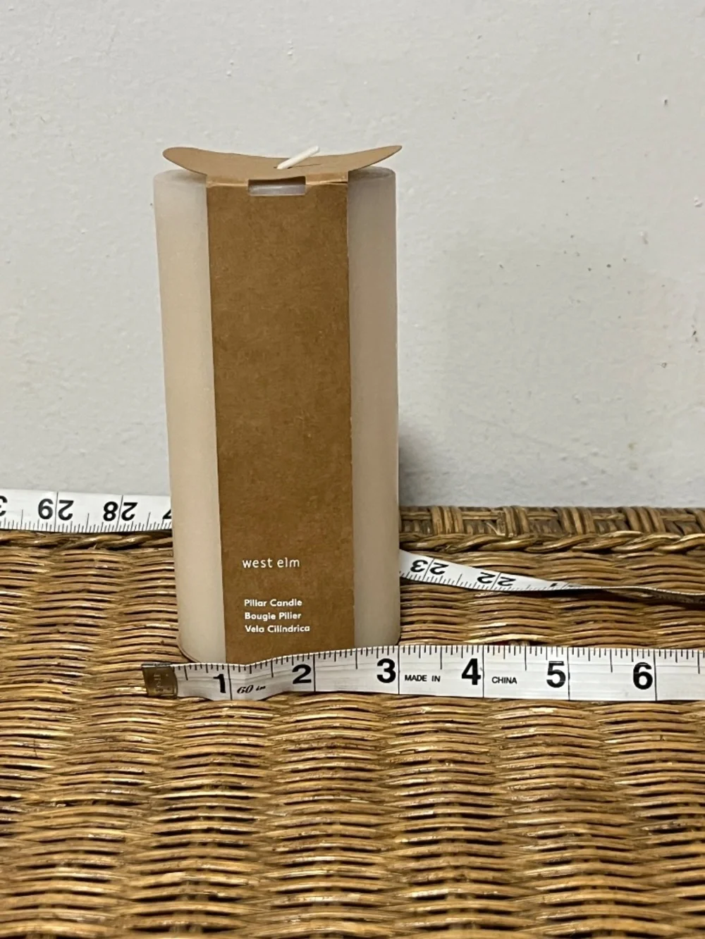 West Elm. Pillar Candle.
